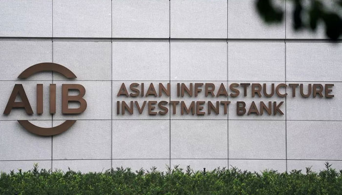 The sign of Asian Infrastructure Investment Bank (AIIB) is pictured at its headquarters in Beijing, China July 27, 2020. — Reuters