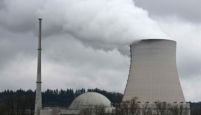 A photo taken on April 14, 2023, shows the nuclear power plant Isar in Essenbach near Landshut, southern Germany. Germany will shut down its three remaining nuclear plants on April 15. — AFP
