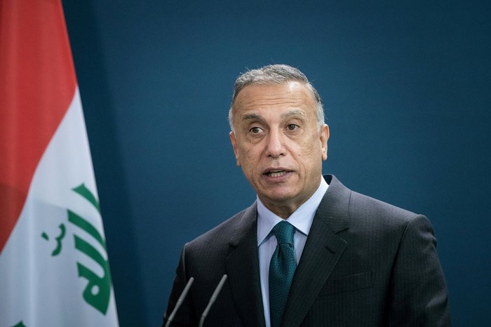 Iraqi Prime Minister Mustafa al-Kadhimi speaks during a joint news conference with German Chancellor Angela Merkel (not pictured) at the Chancellery in Berlin, Germany October 20, 2020. — Reuters/File