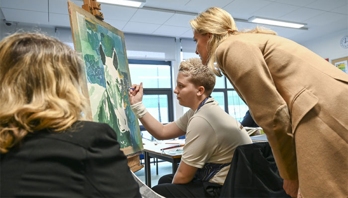 Duchess Sophie continues royal duties as she spends time with autistic students