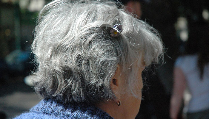 A representational image shows a lady with grey hair. — Pixabay/File