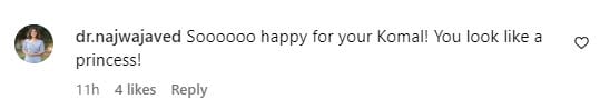 Fans react to Komal Rizvis surprise
