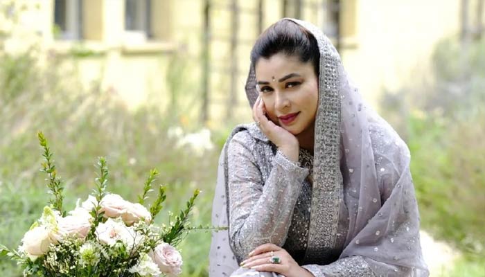 Komal Rizvi poses during her marriage ceremony in California, US, in this picture released on April 21, 2023. — Instagram/@komalrizviofficial