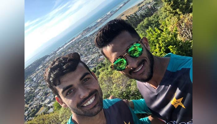 Shadab Khan (Left) and Hassan Ali. — Twitter/@isharukhann