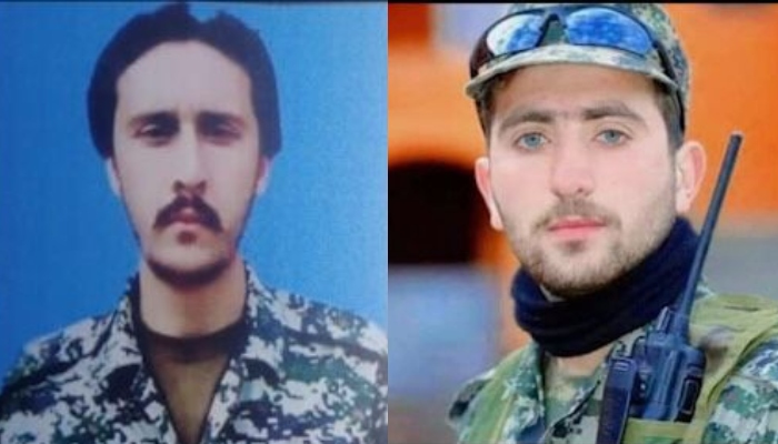 Martyred soldiers Sepoy Basit Ali (L) and Sepoy Waqas Ali Shah (R).  — ISPR