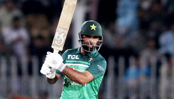 Fakhar Zaman during the first ODI against New Zealand at the Pindi Cricket Stadium in Rawalpindi, on April 27, 2023. — Twitter/@TheRealPCB
