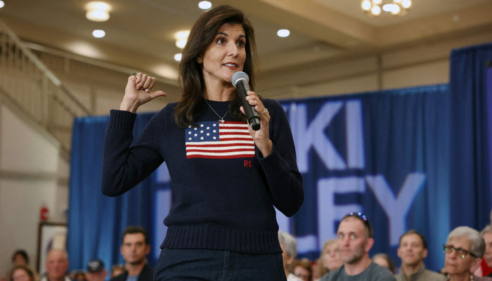 Republican presidential candidate and former UN Ambassador Nikki Haley speaks at a town hall event in New Hampshire on April 26, 2023, in Bedford, New Hampshire. — AFP