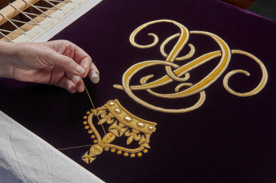 A first glimpse at King Charles and Queen Camillas Coronation robes