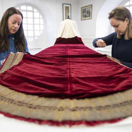 A first glimpse at King Charles and Queen Camillas Coronation robes