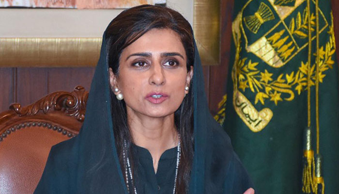 Hina Rabbani Khar, Minister of State for Foreign Affairs of Pakistan at 20th Session of the D-8 Council of Ministers Dhaka, 27 July 2022 via video link. — INP/File