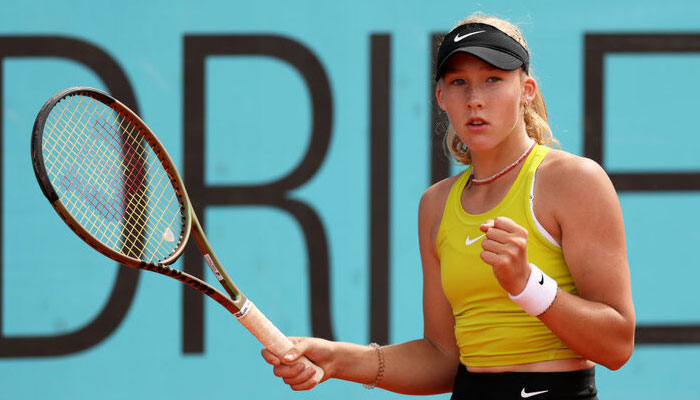 Emerging tennis sensation Andreevas impressive run at Madrid Open halted by Sabalenka. tennisnet.com