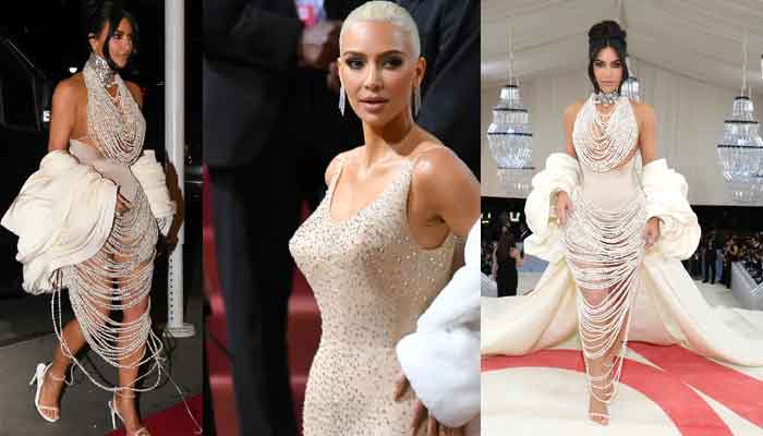 Kim Kardashian suffers wardrobe malfunction at 2023 Met Gala