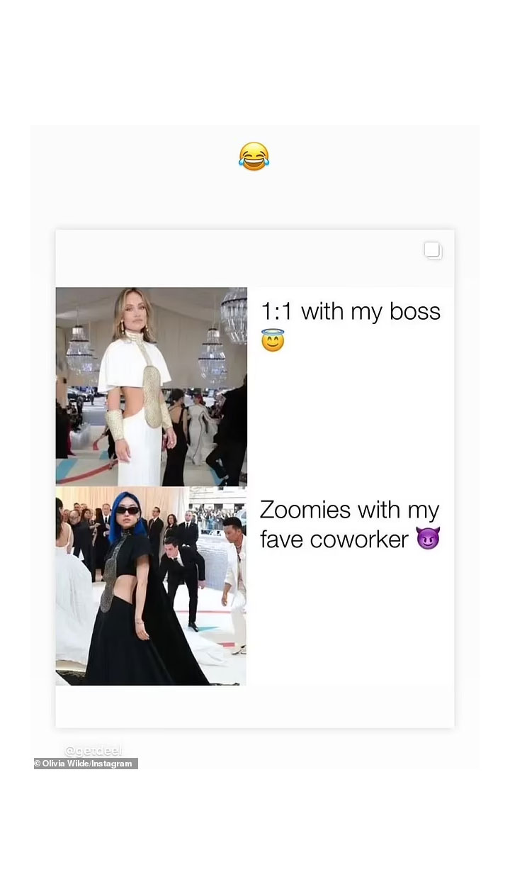 Olivia Wilde’s perfect response to wearing same attire as Vogue’s EIC at Met Gala