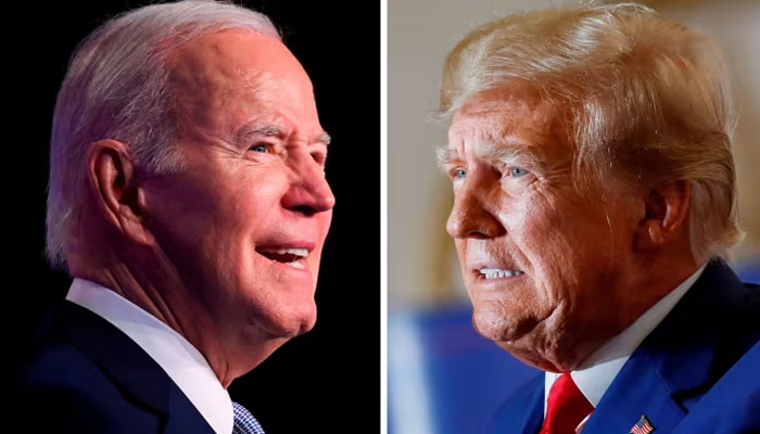 Former President Donald Trump and President Joe Biden.— AFP