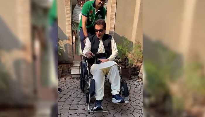 Former Prime Minister Imran Khan leaves for Islamabad.  - PTI video