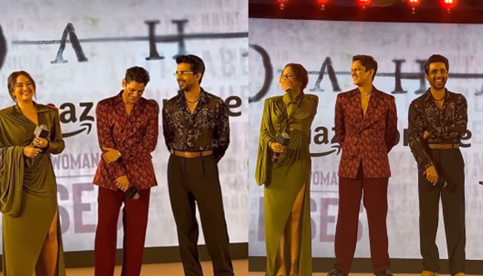 Vijay Varma launches Dahaad trailer at an event with Sonakshi Sinha