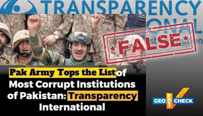 Fact-check: Posts falsely claim Pakistan army voted the most corrupt - Vimarsana News