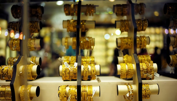 Gold bangles are displayed at a jewellery shop in Gold Souq, Dubai, United Arab Emirates on December 30, 2018. — Reuters/File