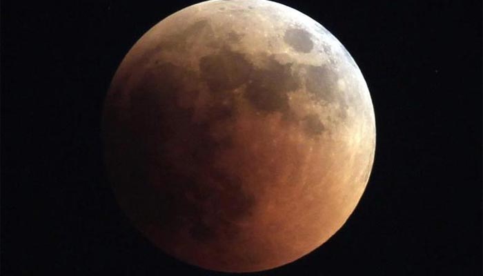 The moon is seen during a total lunar eclipse from Cairo June 15, 2011. — Reuters