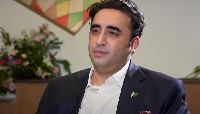 Foreign Minister Bilawal Bhutto-Zardari speaks to BBC on May 5, 2023. Screengrab of a Youtube video.