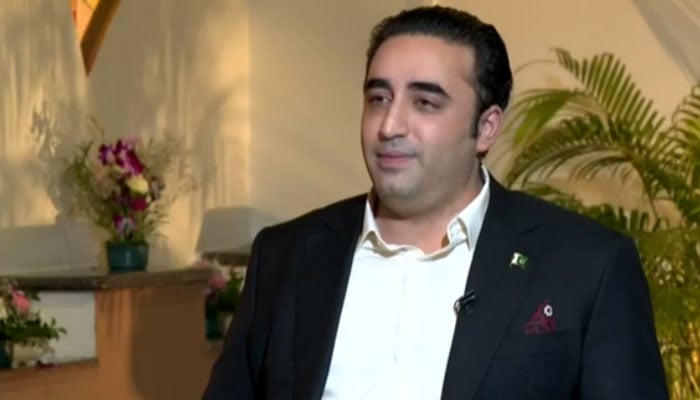 FM Bilawal Bhutto Zardari speaks during interview with India Today. — Screengrab of India Today video