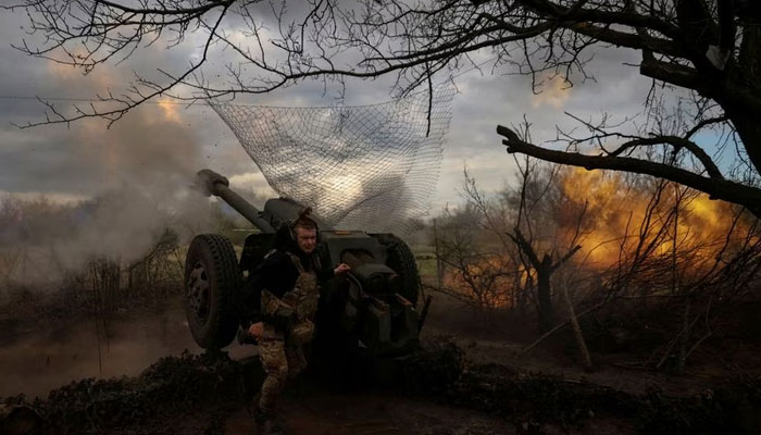 Ukrainian service members from a 3rd separate assault brigade of the Armed Forces of Ukraine, fire a howitzer D30 at a front line, amid Russias attack on Ukraine, near the city of Bakhmut, Ukraine April 23, 2023. — Reuters