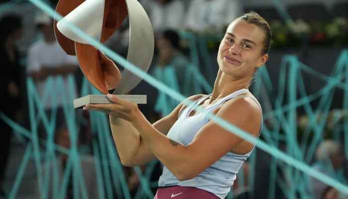 Aryna Sabalenka defeated Iga Swiatek to claim the Madrid Open title for the second time in her career on May 6, 2023. Twitter