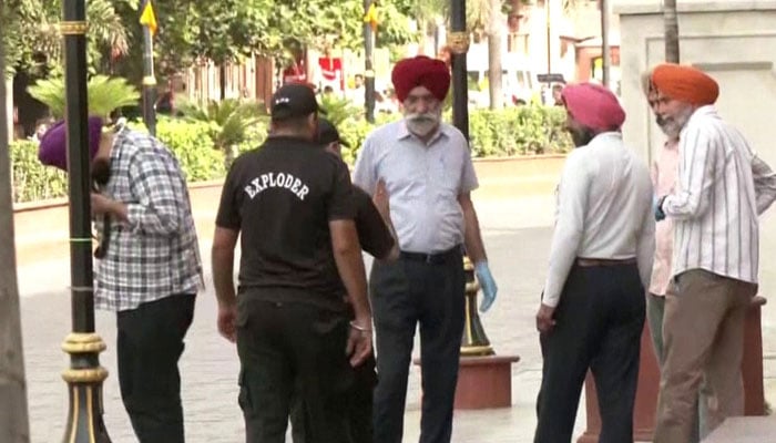 Investigators while present at the scene on May 8, 2023. — Twitter/ANI