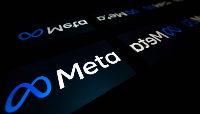 This photo shows a tablet displaying the logo of the company Meta. — AFP/File