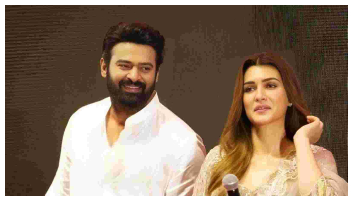 Prabhas and Kriti Sanon were seen together at the launch of their movie Adipurush