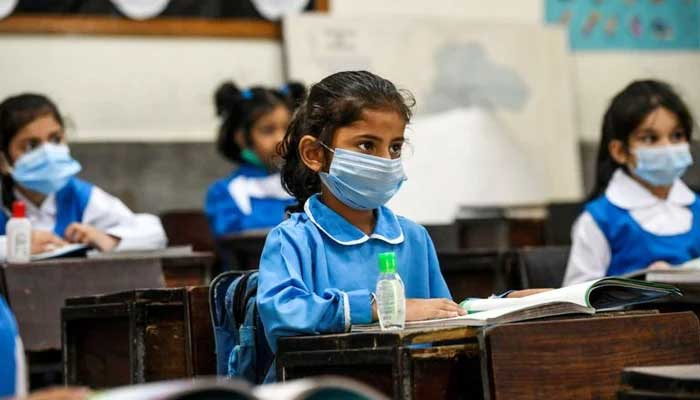 Primary school students are pictured in this undated file photo. — AFP