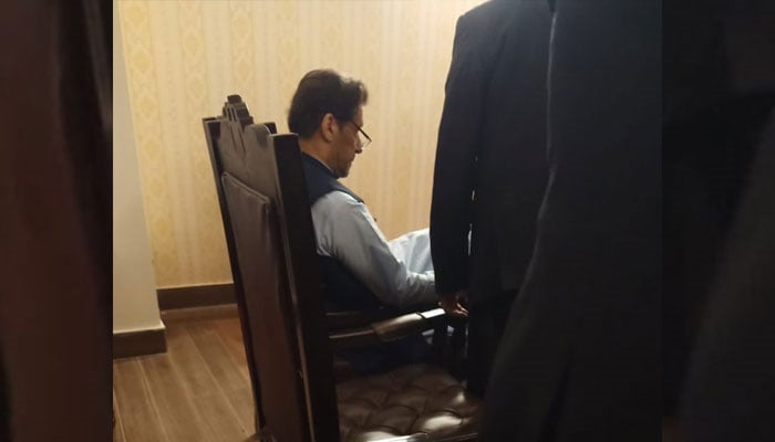   Imran Khan in court.  