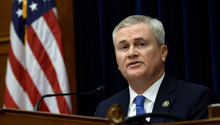 US Republican Representative James Comer, Chairman of the House Oversight and Reform Committee, delivers remarks during a hearing in the Rayburn House Office Building on February 01, 2023 in Washington, DC. — AFP