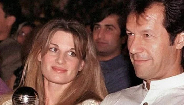 This undated file photo shows British film producer Jemima Goldsmith and her ex-husband Imran Khan. — Twitter/File