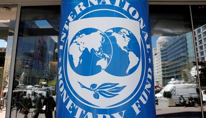The International Monetary Funds logo is seen outside the global lenders headquarters in Washington, US, April 20, 2018. — Reuters