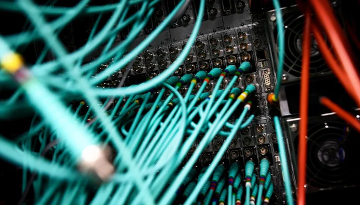 A representational image showing internet cables. — Reuters/File