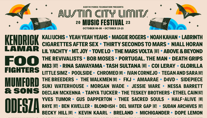 Kendrick Lamar, Foo Fighters, The 1975 and more to headline Austin City Limits Festival