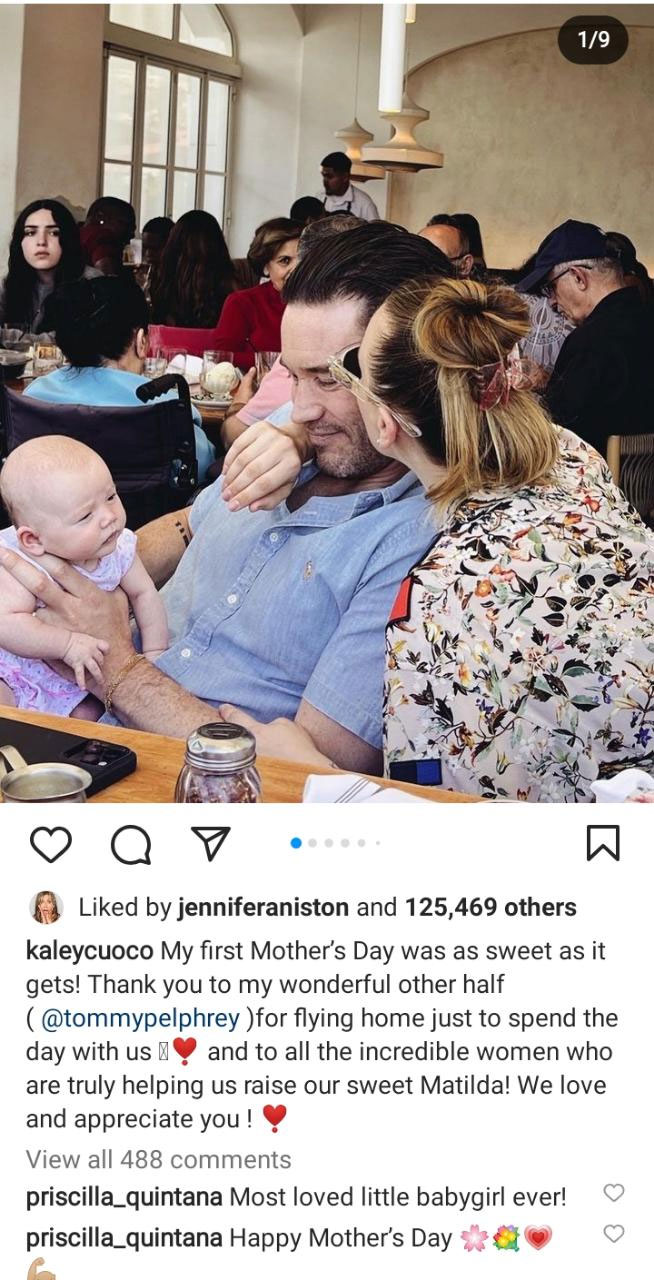 Kaley Cuoco pens tribute post for daughter Matilda: ‘You made me a mother’