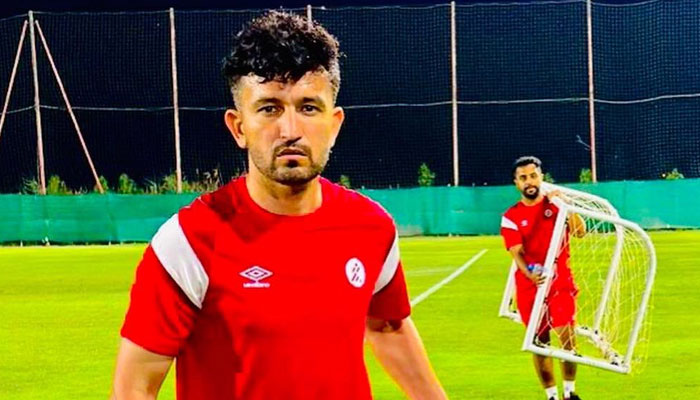Pakistans renowned footballer Saadullah Khan — Twitter/ @SaadullahKha10