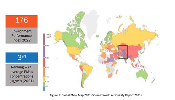 Global PM2.5 Map 2021. — Report/Sectoral emission inventory of Lahore