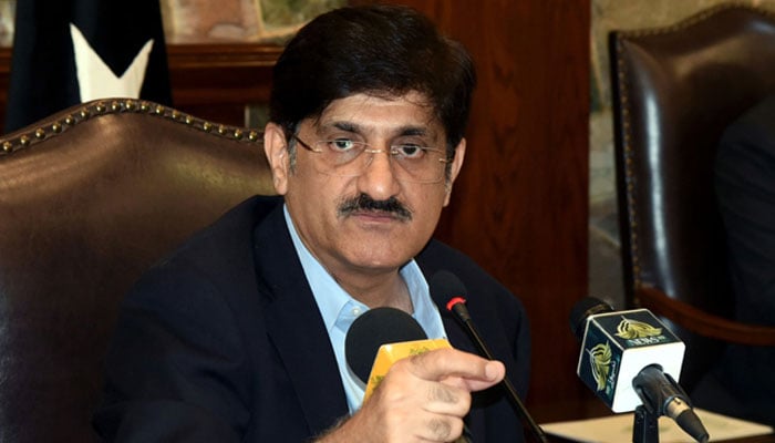 Chief Minister Murad Ali Shah addressing a press conference. — NNI