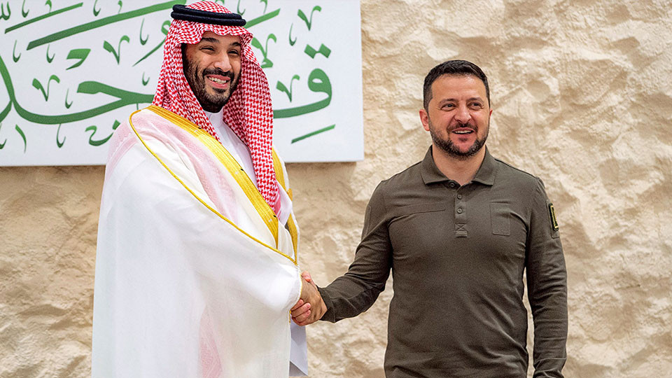Ukraine's Zelensky seeks support in first-ever trip to Saudi Arabia - Vimarsana News