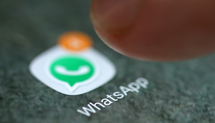 The WhatsApp app logo is seen on a smartphone in this picture illustration taken September 15, 2017. — Reuters