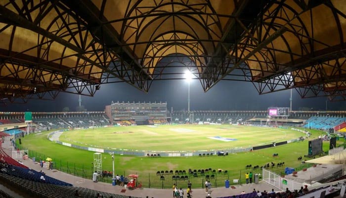 An undated image of Gaddafi Stadium in Lahore. — AFP