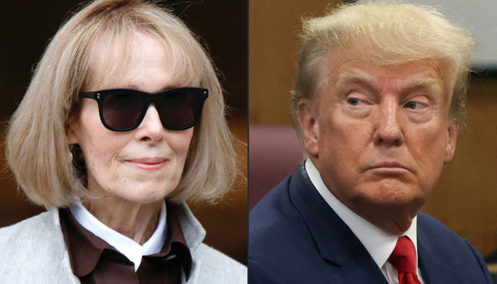 The picture shows, writer E. Jean Carroll (L) and former US president Donald Trump. — AFP/File