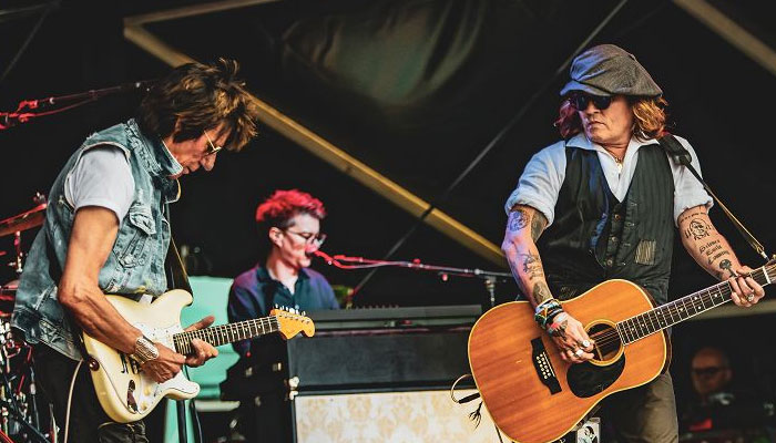 Johnny Depp remembers Jeff Beck at his tribute concert after Cannes appearance