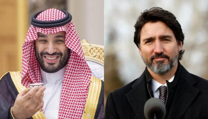 Saudi Arabia Crown Prince Mohammed bin Salman (Left) andCanadian Prime Minister Justin Trudeau. — AFP/Reuters/File