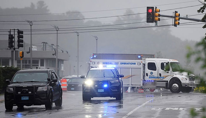 Special Operations unit arrives after state police announced they were conducting a search for armed persons following a traffic stop in Wakefield, Massachusetts, US. — Reuters/File