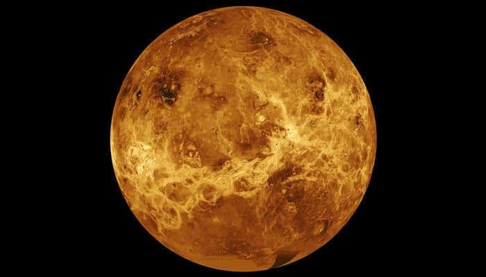 This image is a composite of data from NASAs Magellan spacecraft and Pioneer Venus Orbiter. — Nasa/File