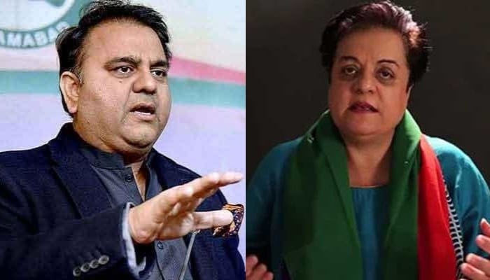 Former PTI spokesperson Fawad Chaudhry and former PTI Senior Vice-President Dr Shireen Mazari. — APP/Twitter/@PTIOfficial